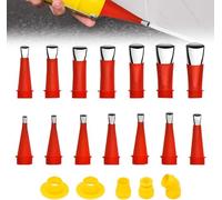 Calfeutrage Buse Applicateur Réutilisable, 2024 Neu Trousse à outils universelle de buse en caoutchouc intégrée, Universel Kit D'outils De Buse En Caoutchouc Avec Base (19PCS(5 accessories))