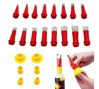 Calfeutrage Buse Applicateur Réutilisable, 2024 Neu Trousse à outils universelle de buse en caoutchouc intégrée, Universel Kit D'outils De Buse En Caoutchouc Avec Base (22PCS(6 accessoires))