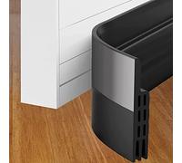 Calfeutrer Bas de Porte, 100 x 5cm Adhési, Souple Silicone Isolant Phonique Thermique Blanc Bande d'étanchéité Anti Bruit Poussière Stop à l'air Froid Anti Souris Fourmi Cafard Insectes