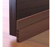 Calfeutrer Bas de Porte, 100 x 5cm Bas de Porte Adhési, Souple Silicone Isolant Phonique Thermique Blanc Bande d'étanchéité Anti Bruit Poussière Stop à l'air Froid Anti Souris Fourmi Cafard Insectes