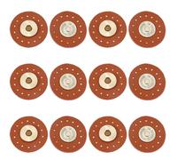 CALFOVERA 2 bouton Pression en Cuir Véritable à Coudre Boucle en Cuir de Vachette Fermeture pour Sac à Main Attache Kit de Remplacement de Bouton en Cuir pour la Confection de Sacs Vêtements