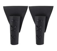 CALFOVERA 2 étui à Dague Médiéval en Cuir PU Ajustable en Cuir Noir pour Épée Style Renaissance Viking Idéal pour Ceinture Costume de Cosplay GN/Halloween.
