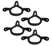 CALFOVERA 4 Sangle D'Éperon en Caoutchouc Noir Fixation Sécurisée et Réglable pour L'Équitation Western Idéale pour L'Entraînement des Chevaux et Les Bottes D'Équitation (Hommes et Femmes)