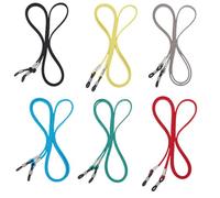 CALFOVERA 6 chaîne de Lunettes Réglable en Daim Fuax 6 Couleurs Cordon de Maintien Autour du Cou Cordon de Retenue Universel pour Lunettes Sangle de Support pour Lunettes de Soleil pour Hommes