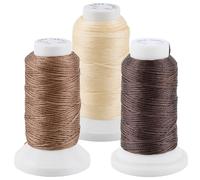 CALFOVERA Cordon en Cuir Ciré 150D 3 m 150 Couleurs pour Couture Fil Ciré Plat de 0.8mm Idéal pour la Reliure la Réparation de Livres Le Perlage et Les Projets de Bricolage. Fournitures Parfaites