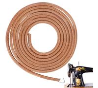 CALFOVERA Courroie de Pédale Universelle en Cuir Véritable de 1.83 m et 5mm avec Crochet pour Machine à Coudre Singer (Usage Domestique).
