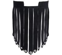 CALFOVERA Jupe à Pompons Rétro en Cuir PU Armure de Cuisse de Chevaliers Mercenaires Armure de Taille Médiévale Viking Tablier de Gladiateur Romain Costume Punk du Moyen Âge pour GN Cosplay