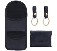 CALFOVERA Pochette Tactique pour Gants avec Porte Clés Intégré Compatible avec Les Ceintures de Service. Étui pour Gants Médicaux Jetables en Cuir PU Pliable et à Double Poche