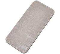 CALFOVERA Porte Cartes de Crédit en Cuir Synthétique Portable Motif Crocodile en Relief Organiseur de Cartes de Visite Gris Réutilisable Blocage RFID Protection D'Identité Portefeuille Pochette
