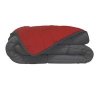 CALGARY Couette chaude Microfibre 400g/m² Gris & Rouge 200x200cm