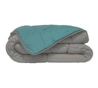 CALGARY Couette chaude Microfibre 400g/m2 Galet + Lac 240x260cm blanc