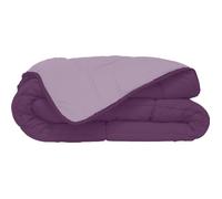 Generique – Couette chaude microfibre CALGARY 400 g/m² Prune/Parme 240 x 260 cm