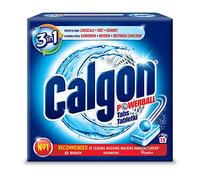 Calgon Lot de 15 tablettes 2 en 1 adoucisseurs d'eau contre le calcaire et la saleté dans la machine à laver.