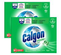 CALGON Lot de 2 boîtes de 48 Tablettes Anticalcaire Hygiene Plus pour le Lave-Linge