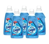 CALGON Lot de 5 Gels 4en1 Anti Calcaire Lave Linge, Anti-Corrosion, Résidus et Odeurs - 750 ml