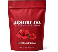 Calhealing Hibiscus Tea, Hibiscus Tea, Natural Herbal, Plant-Based Teas Bags, Ca-lhealing Pure Hibiscuses Teas Bag, Drink Wellness T-ea (1 Box)