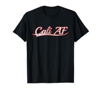 Cali AF West Coast California Lifestyle Vintage Varsity T-Shirt