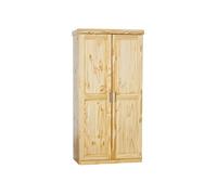 CALI - Armoire 2 Portes Bois Massif Naturel -