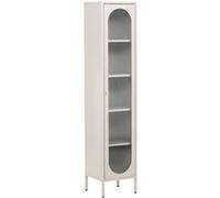 Vitrine Design en Métal "Cali" 180cm Beige