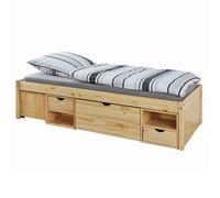 CALI - Lit 90x200cm multi-rangement Bois Massif -