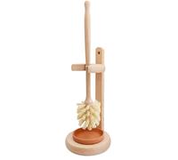 CALIBAN 1 ensemble de brosse WC en bois avec support pour salle de bain, WC