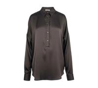 Caliban - Chemisier en satin - Femme - Blouses et Chemises - Brun - Taille: 40 FR