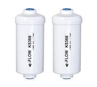 CALIBAN Lot de 2 filtres à eau fluorure de rechange K5366 compatibles avec système de filtration d'eau par gravité, éléments de purification faciles à utiliser