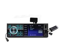 Caliber Autoradio - Autoradio avec Bluetooth - Entrée Aux - Dab - Dab Plus - FM - SD - USB - Écran de 4 Pouces - Entrée pour caméra de recul - 4X 55 Watts - Noir - 1 Din