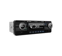 Caliber Autoradio Bluetooth - Autoradio Voiture USB - Auto Radio Dab+ / FM - Autoradio 1 DIN - Radio Vintage Design - Noir