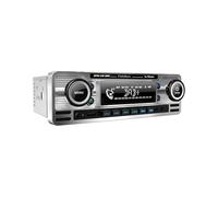 Caliber Autoradio Bluetooth - Autoradio Voiture USB - Auto Radio Dab+ / FM - Autoradio 1 DIN - Radio Vintage Design - Chrome