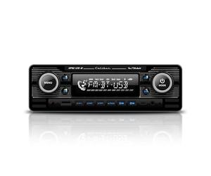 Caliber Autoradio Bluetooth - RMD120-B - Autoradio Voiture USB - Auto Radio FM - 1 DIN - Radio Vintage Design - Chrome
