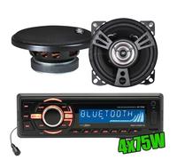 Caliber Autoradio RMD046BT-2 75W x 4 Bluetooth + 2 Haut parleurs de 100W XSound