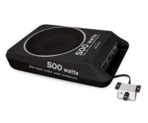 Caliber BC108US Caisson Actif moulé Extra Plat avec Haut-Parleur de Grave de 20 cm Gris