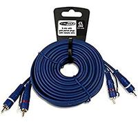 Caliber CL195 Câble audio 2 x RCA Bleu 5 m 2 x RCA Bleu