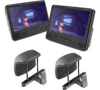 Caliber Draagbare DVD Speler Auto - Set van 2 Spelers - Incl. Hoofdsteunhouder - 9 Inch Scherm - Met Accu voor 1,5 uur Speeltijd (MPD298)