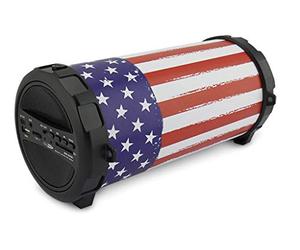 Caliber Haut Parleur Bluetooth - Enceinte sans Fil - USB, SD et AUX - Radio FM - Courroie de Transport - Noir - Autonomie 16h
