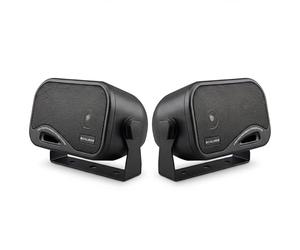 Caliber Haut Parleur de Voiture - 2X Enceinte Voiture - FM - SD - USB - AUX - Puissance Maximale 120W - 80W RMS - Matériel de Montage Inclus - Noir - 185 x 98 x 115 mm