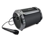 Caliber Karaoké complet - Haut parleur avec microphone - Bluetooth - FM - USB - SD - Autonomie 6h - Puissance 15 W - Noir
