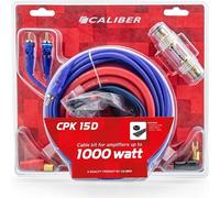 Caliber Kit de câbles audio pour amplificateur de voiture - Câble pour caisson de basses 1000 watts - Kit de 4 câbles - 5 mètres (CPK15D)