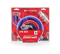 Caliber Kit de câbles audio pour amplificateur de voiture - Câble pour caisson de basses 2000 watts - Kit de 4 câbles - 5 mètres (CPK25D)