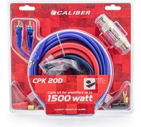Caliber Kit de câbles audio pour amplificateur de voiture - Câble pour caisson de basses de 1500 watts - Kit de 4 câbles - 5 mètres (CPK20D)