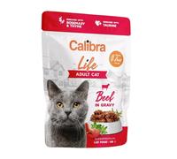CALIBRA Cat Life Pouch Adult Beef in gravy - bœuf en sauce pour chats - 85 g