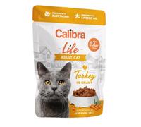 CALIBRA Cat Life Pouch Adult Turkey in gravy - dinde en sauce pour chats - 85 g