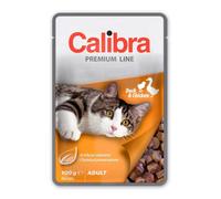 CALIBRA Cat Premium Line Adult Duck&Chicken - avec canard et poulet pour les chats - 100 g