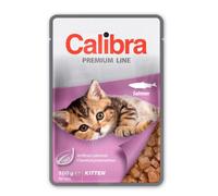CALIBRA Cat Premium Line Kitten Salmon - avec saumon pour chatons - 100 g