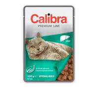 CALIBRA Cat Premium Line Sterilised Liver - avec foie pour chats stérilisés - 100 g