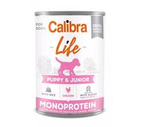CALIBRA Dog Life Puppy&Junior Chicken with Rice - Pâtée complète pour chiots - 400 g