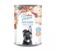 CALIBRA Dog Verve GF Puppy&Junior Turkey&Lamb - Nourriture humide sans céréales avec de la dinde et de l'agneau pour les chiots et les jeunes chiens - 400 g