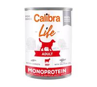 Calibra Life Chien Monoprotein En Boîtes pour Chien Adulte Au Boeuf 6x400g