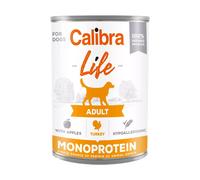 Calibra Life Monoprotein En Boîtes pour Chien Adulte À La Dinde 6x400g